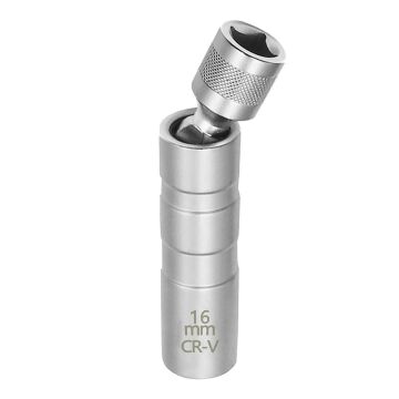6380 Mıknatıslı Oniki Köşe Mafsallı 3/8'' Buji Lokması 16 mm