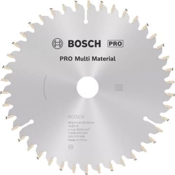 BOSCH PRO Multi Material 160x20x2,4 mm 42 Diş Elmas Daire Testere Bıçağı - Aluminyum Kesime Uygun