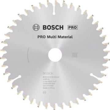 BOSCH PRO Multi Material 160x20x2,4 mm 42 Diş Elmas Daire Testere Bıçağı - Aluminyum Kesime Uygun
