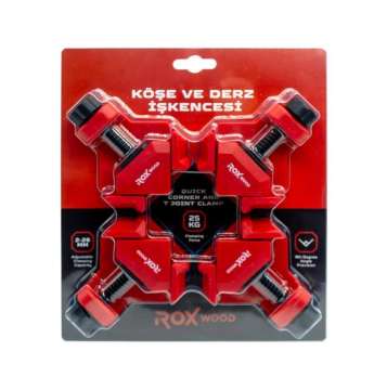 Rox Wood 0302 Köşe ve T-Tipi Bağlantı Hızlı İşkence Seti 2-26 mm
