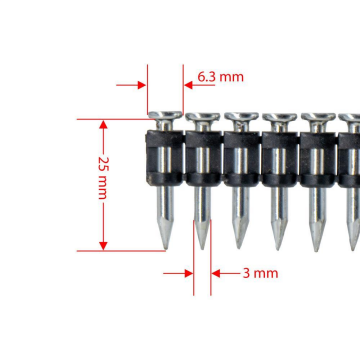 Red Hit SC6/25 Çelik Zemin Çivisi 1000 Adet + 1 Adet Gaz Tankı