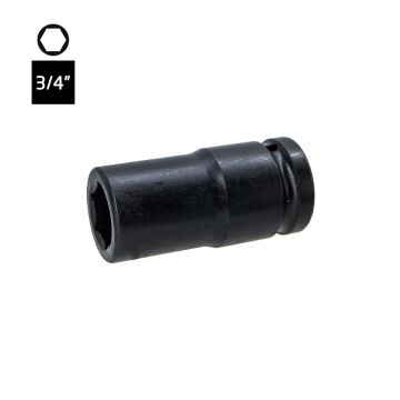 6613 Altı Köşe 3/4'' Havalı Uzun Derin Lokma Anahtar 22 mm