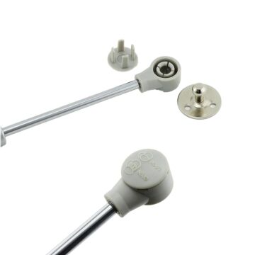 Gazlı Piston Dolap Kapak Amortisörü 100N (10Kg) Gri