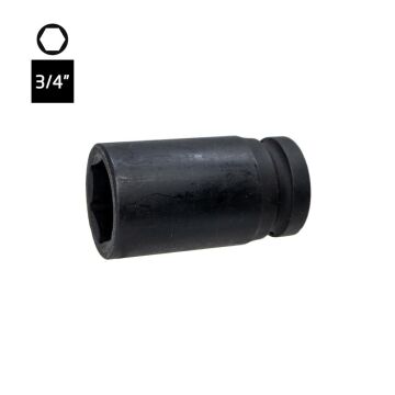 6608 Altı Köşe 3/4'' Havalı Uzun Derin Lokma Anahtar 30 mm