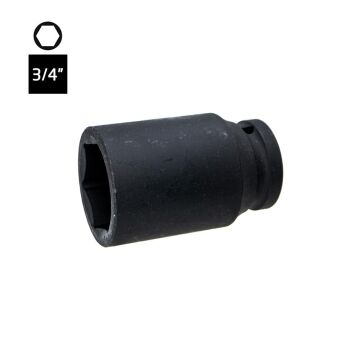 6610 Altı Köşe 3/4'' Havalı Uzun Derin Lokma Anahtar 36 mm