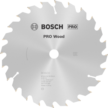 BOSCH Pro Wood 184 mm 24 Diş Ahşap Daire Testere Bıçağı