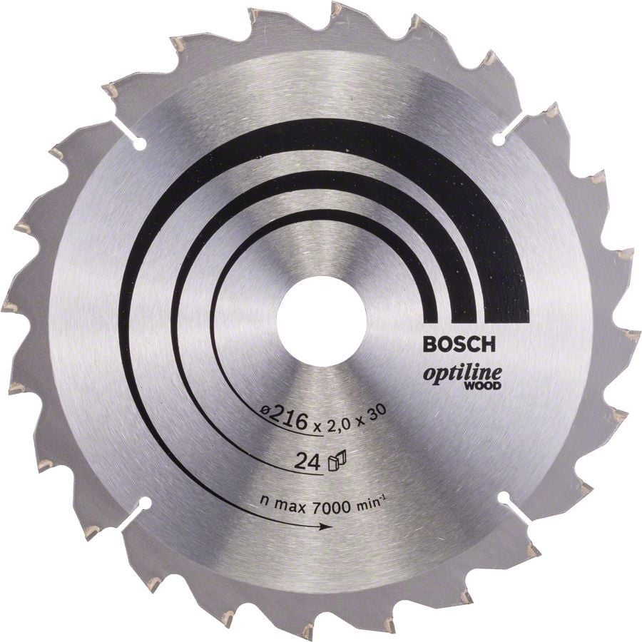 BOSCH Optiline Wood 216 mm 24 Diş Ahşap Elmas Daire Testere