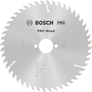 BOSCH Pro Wood 190x30 mm 48 Diş Ahşap Daire Testere Bıçağı