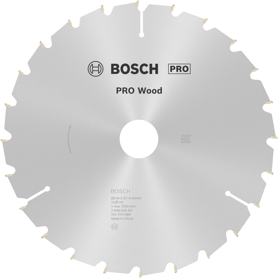 BOSCH Pro Wood 216 mm 24 Diş Ahşap Elmas Daire Testere Bıçağı