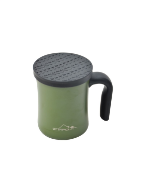 NURGAZ Campout Çift Katmanlı Termos Kupa Yeşil (NG 174-Y)