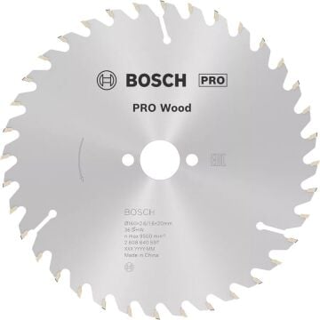 BOSCH 160x20x2,6/1,6 mm 24 Diş PRO Wood Ahşap Elmas Daire Testere Bıçağı