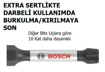 BOSCH PRO Impact PH2x55 Yıldız Bits Uç (Torklu Vidalamalar için)