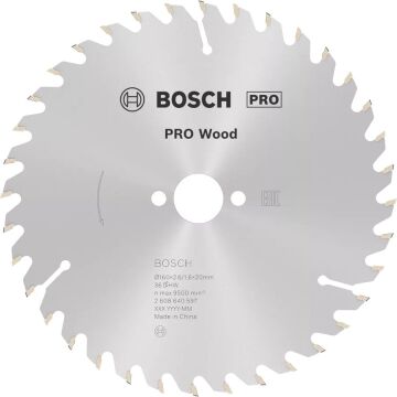 BOSCH PRO Wood 160x20x2,6/1,6 mm 24 Diş Ahşap Elmas Daire Testere Bıçağı