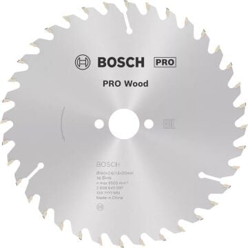 BOSCH PRO Wood 160x20x2,6/1,6 mm 24 Diş Ahşap Elmas Daire Testere Bıçağı