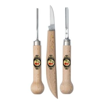 Kirschen 3450000 Ahşap Yontma ve Oyma Seti Linol Kesme 3 Parça