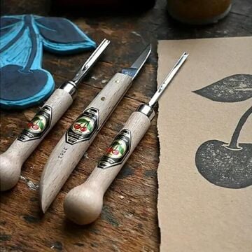 Kirschen 3450000 Ahşap Yontma ve Oyma Seti Linol Kesme 3 Parça