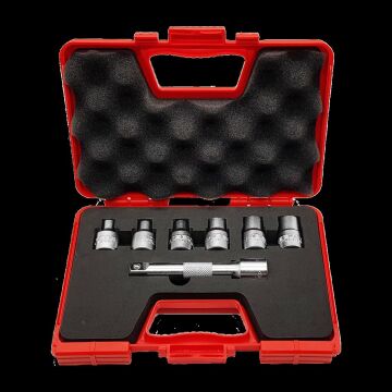 İZELTAŞ 1/2'' Lokmalı Star Torx Uç Takımı 7 Parça