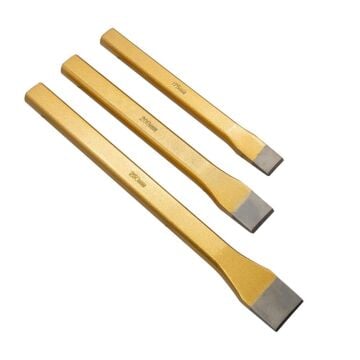 6466 Düz Keski Seti 175-200-250 mm (Bez Çantalı)