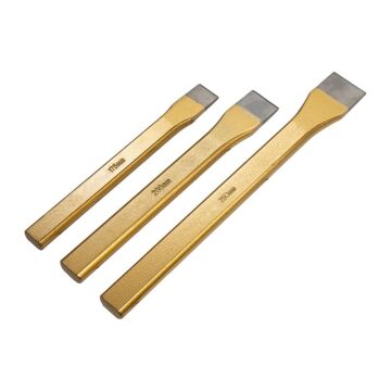 6466 Düz Keski Seti 175-200-250 mm (Bez Çantalı)