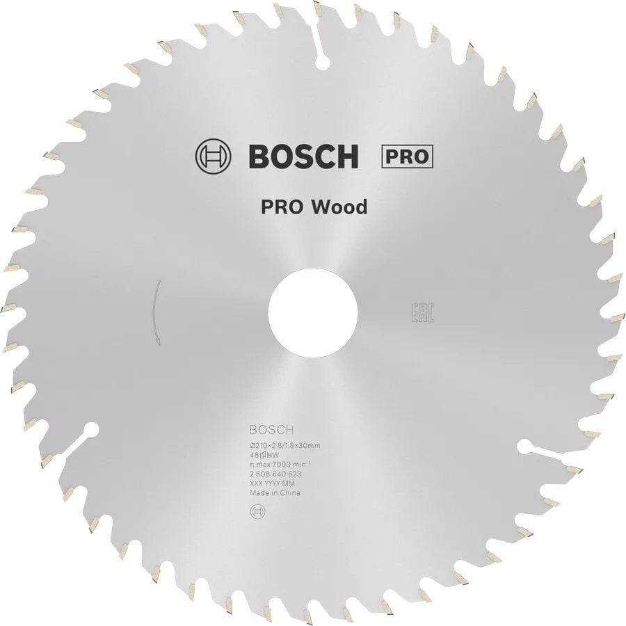 BOSCH Pro Wood 210 mm 48 Diş Ahşap Daire Testere Bıçağı