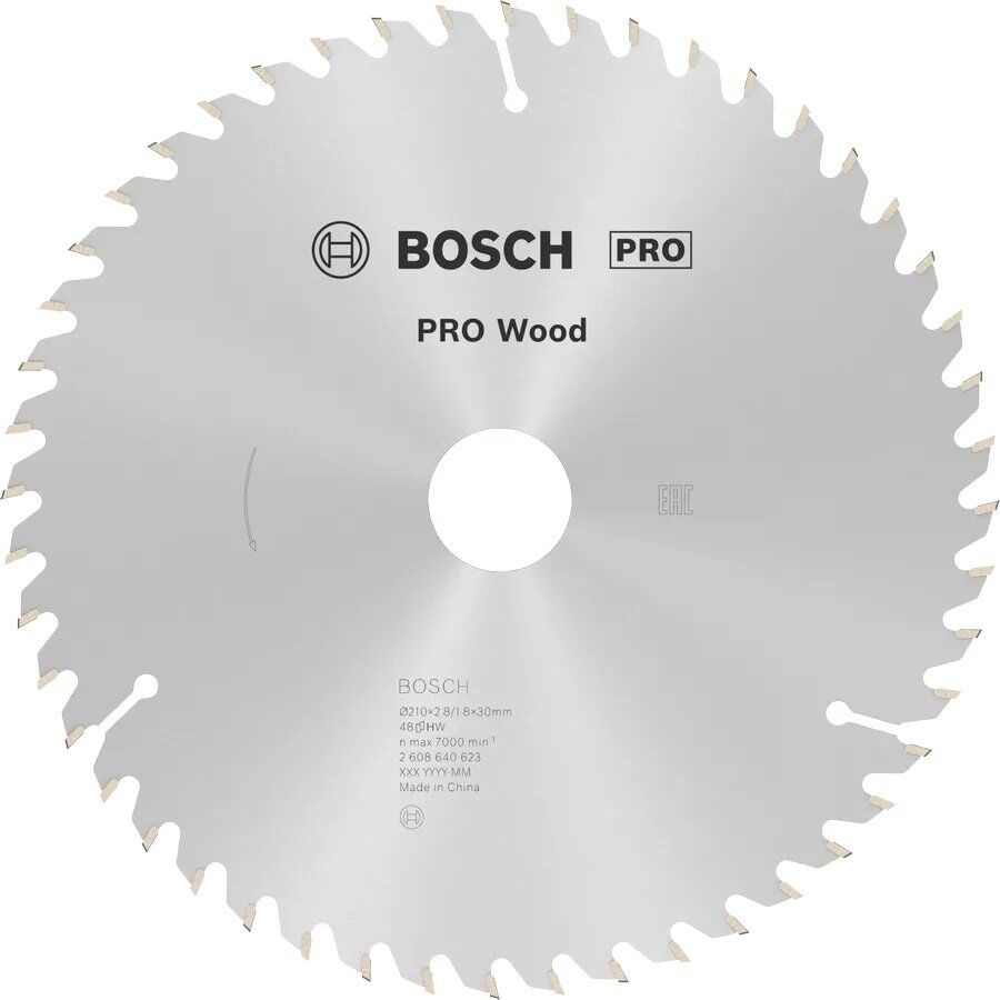 BOSCH Pro Wood 210 mm 48 Diş Ahşap Daire Testere Bıçağı