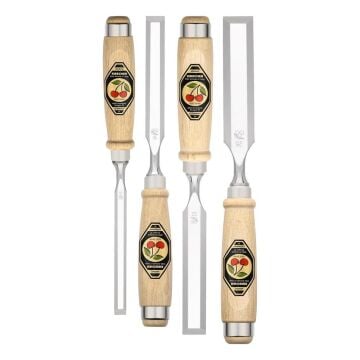 Kirschen 1141000 Ahşap Kutulu Düz Iskarpela Takımı 4 Parça