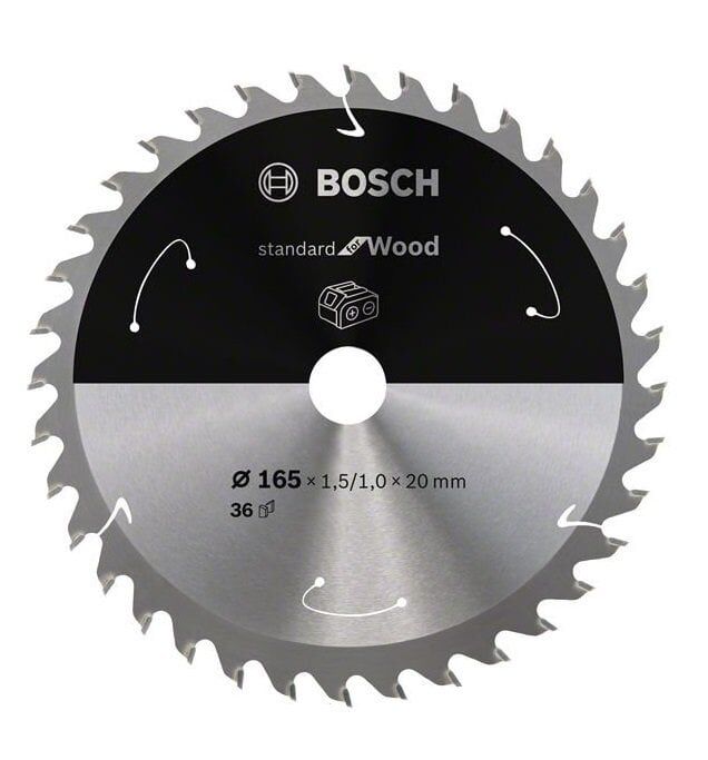 BOSCH 165 x 1,5 x 20 mm 36 Diş Ahşap Elmas Daire Testere Bıçağı