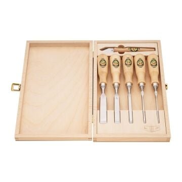 Kirschen 1107001 Ahşap Kutulu Dowtail Düz Iskarpela Takımı 6 Parça