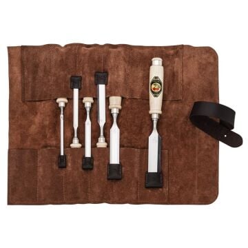 Kirschen 1171002 Deri Rulo Çantalı Düz Iskarpela Takımı 6 Parça