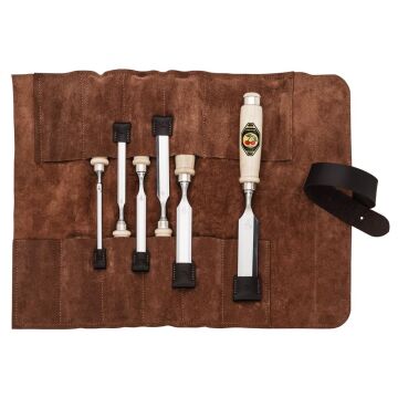 Kirschen 1171002 Deri Rulo Çantalı Düz Iskarpela Takımı 6 Parça