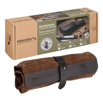 Kirschen 1171002 Deri Rulo Çantalı Düz Iskarpela Takımı 6 Parça