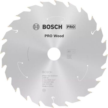 BOSCH 160x20x1,5 mm 24 Diş PRO Wood Ahşap Elmas Daire Testere Bıçağı