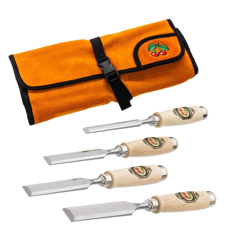 Kirschen 1151000 Deri Rulo Çantalı Düz Iskarpela Takımı 4 Parça