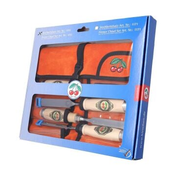 Kirschen 1151000 Deri Rulo Çantalı Düz Iskarpela Takımı 4 Parça