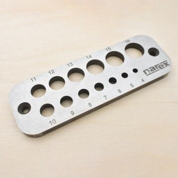 Narex 872200 Ahşap Dübel Kavela Yapma Plakası 4-16 mm