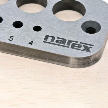 Narex 872200 Ahşap Dübel Kavela Yapma Plakası 4-16 mm