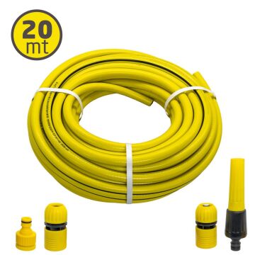 6358 Garden Kit 1/2'' (12.5mm) PVC Bahçe Hortumu 20 mt