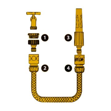 6358 Garden Kit 1/2'' (12.5mm) PVC Bahçe Hortumu 20 mt