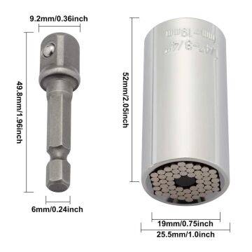 6384 Çok Amaçlı Akıllı Lokma Anahtar Seti 7-19 mm - 2 Parça