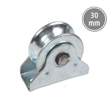 RMT030 Sürgülü Demir Kapı İçin Tablalı Ray Makarası 30 mm