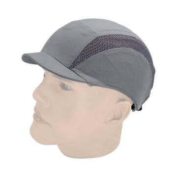 LM01-G Darbe Emici Şapka Baret Kep Kısa Siperlikli - Gri