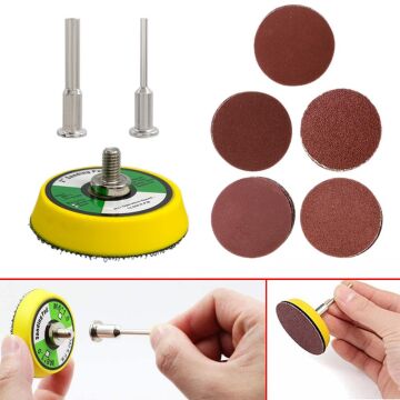 6385 Pimli Mini Cırt Zımpara Taban Seti Gravür ve Matkap Uyumlu 4 Parça