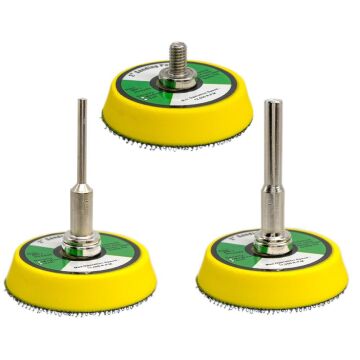 6385 Pimli Mini Cırt Zımpara Taban Seti Gravür ve Matkap Uyumlu 4 Parça