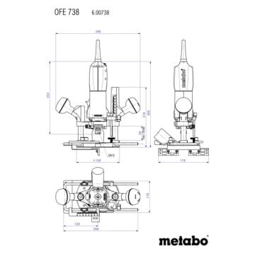 METABO OFE 738 El Frezesi 710 Watt