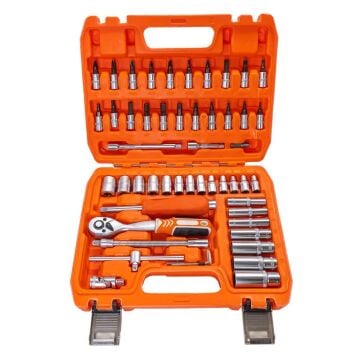 6388 Lokma ve Lokmalı Bits Uç Takımı 1/4'' - 53 Parça (72 Diş Cırcırlı)