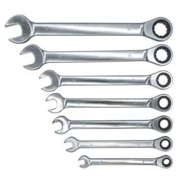 5393 Cırcır Kombine Anahtar Takımı (Düz) 7 Parça