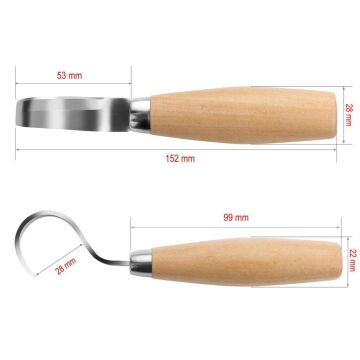 Titi 1160 Ahşap Kaşık Kuksa Oyma Bıçağı Sağ El