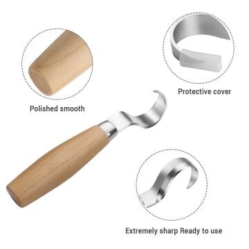 Titi 1160 Ahşap Kaşık Kuksa Oyma Bıçağı Sağ El