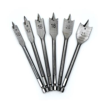 YU-SU Ağaç Delici Kelebek Yaprak Matkap Uç Seti Ahşap 6 Parça