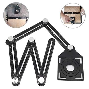 Titi 3302 Çok Fonk. Alüm.Delik Ayar. Şablon Cetvel